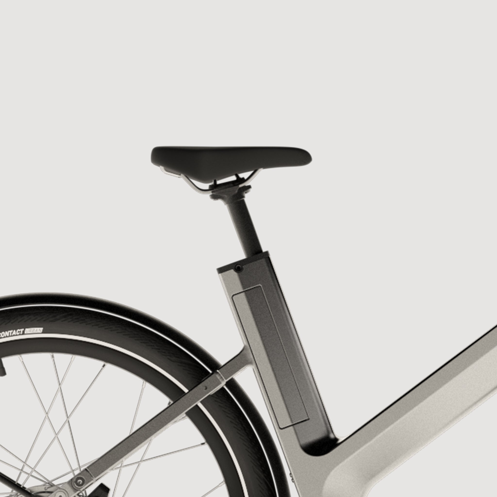 selle du vélo électrique Anod Hybrid 2 équipée de la technologie S.A.F.E.