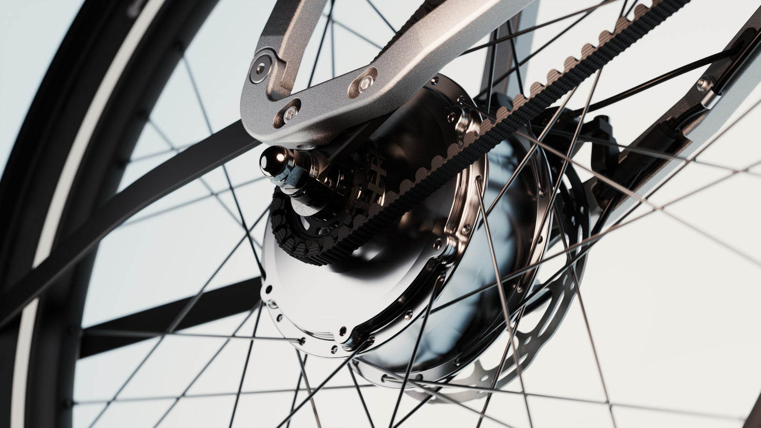 moteur haut rendement roue arrière du vélo anod hybrid fait en france à supercondensateurs