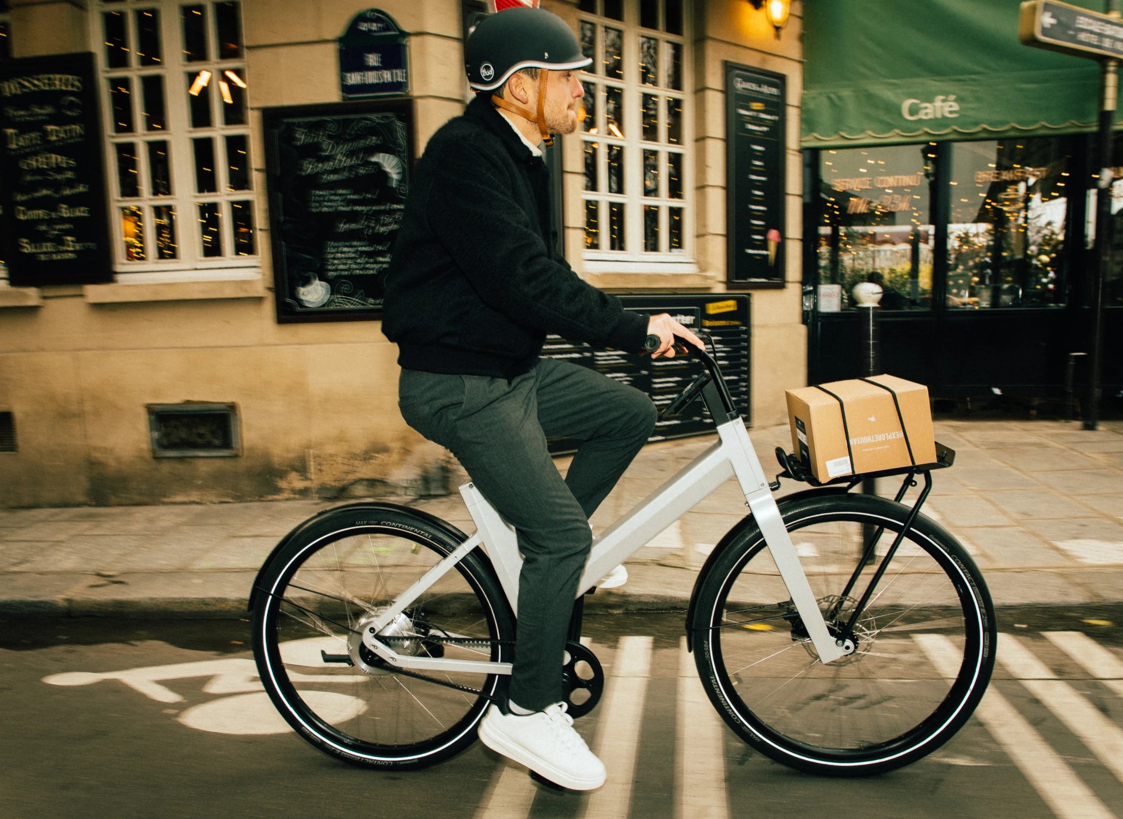 vélo roulant homme hybride anod hybrid porte paquet avant ville route