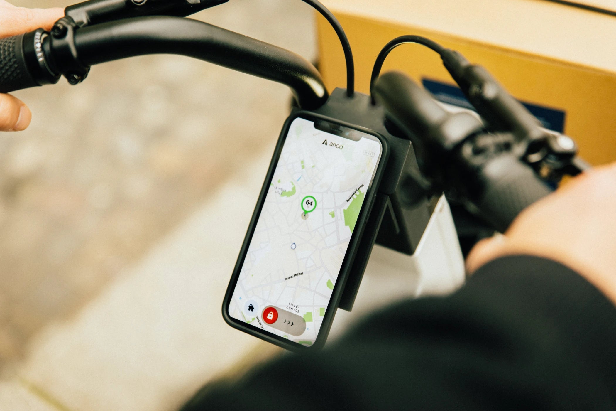 application mobile du vélo hybride connecté anod hybrid